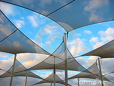 Shade Sails Stock Photo