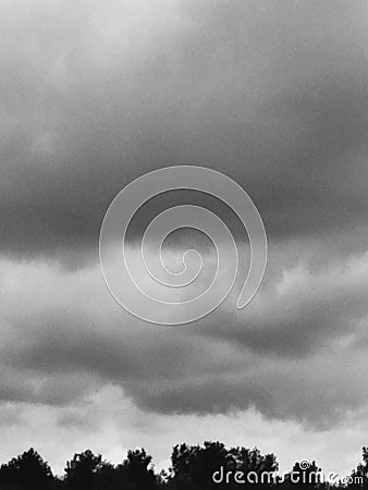 SHADES OF GREY SKIES Stock Photo