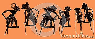 Shadow Puppet: Vector Stock Photo