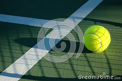 Shadow Tennis Stock Photo
