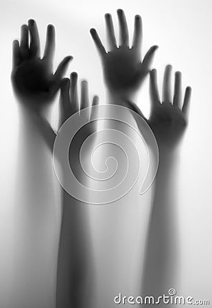 Shadows of a hands Stock Photo