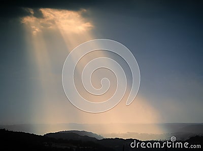 Shaft of light Stock Photo