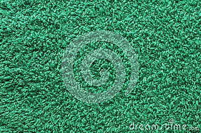 Shaggy green carpet Stock Photo