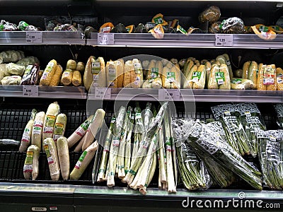 All vegetables display on market Editorial Stock Photo