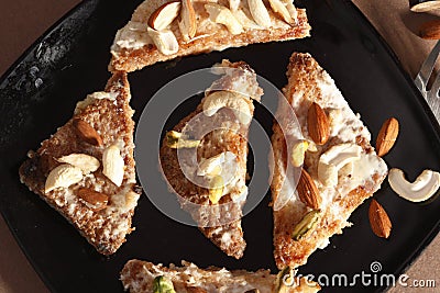 Shahi tukda is a dessert from India Stock Photo