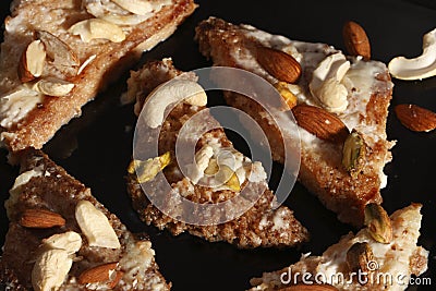 Shahi Tukda - A sweet from India Stock Photo