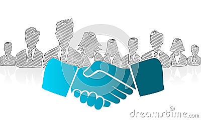 Shake hands Vector Illustration