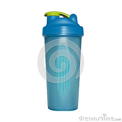 Shaker for protein shakes in vector. Vector Illustration