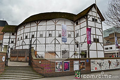 Shakespeare Globe theatre London Editorial Stock Photo