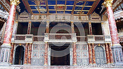 Shakespeare Globe Theatre in London Editorial Stock Photo