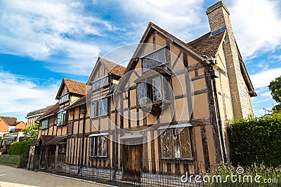 Shakespeares Birthplace in Stratford-upon-Avon Stock Photo