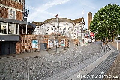 Shakespeares Globe Theatre in London Editorial Stock Photo