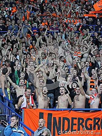 Shakhtar fans Editorial Stock Photo