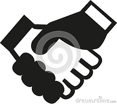 Shaking hands contract icon Vector Illustration