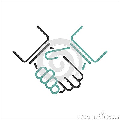 Shaking hands vector. Vector Illustration