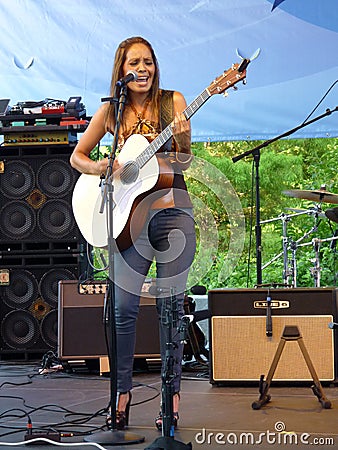 Shakti Hayes on the Stage Editorial Stock Photo