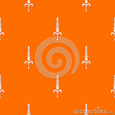 Shaky wheat pattern vector orange Vector Illustration