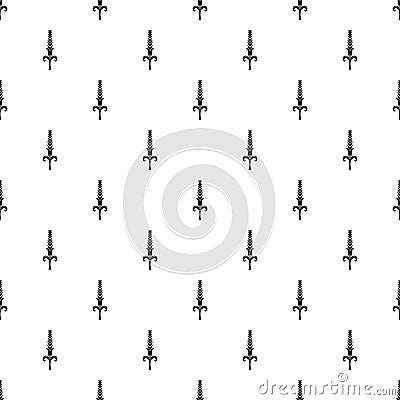 Shaky wheat pattern vector seamless Vector Illustration