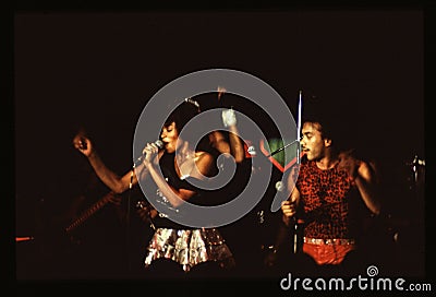 Shalamar Band playing live in UK in late 1970s early 1980s Editorial Stock Photo