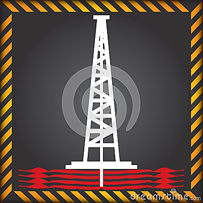 Shale gas label - anti fracking Vector Illustration