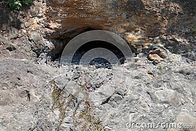 A shallow cave Stock Photo