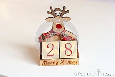 Ield funny christmas calendar date number Stock Photo