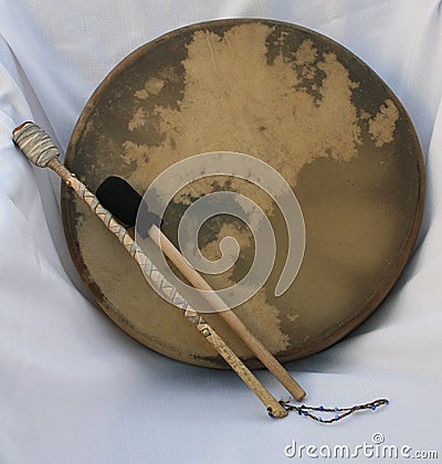 Shaman's Drum Stock Photo