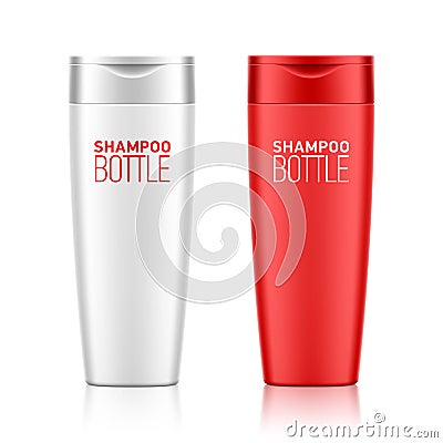 Shampoo bottle template Vector Illustration