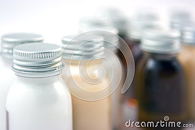 Shampoo bottles Stock Photo