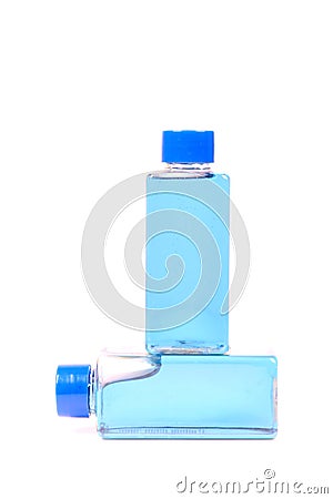 Shampoo bottles Stock Photo