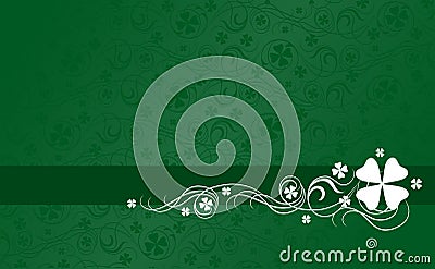 Shamrock Background Vector Illustration