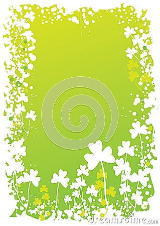 Shamrock border 5 Vector Illustration