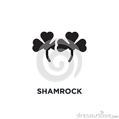 Shamrock icon. Simple element illustration. Shamrock concept sym Vector Illustration