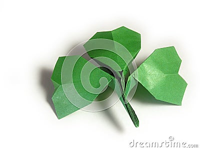 Shamrock paper Stock Photo