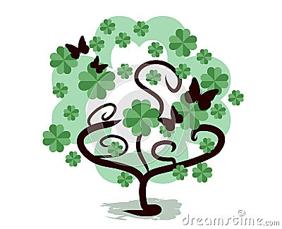 Shamrock tree Stock Photo