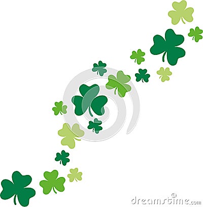 Shamrocks for St. Patrick`s Day design Vector Illustration