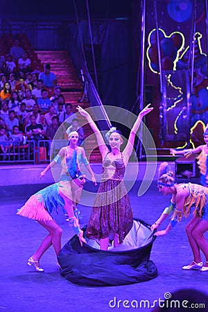 Shanghai circus show magic game Editorial Stock Photo