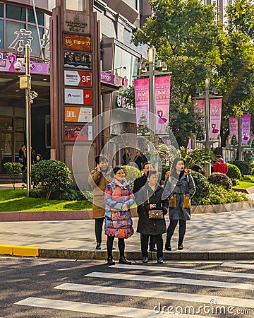 Shanghai French Concession Zone Editorial Stock Photo