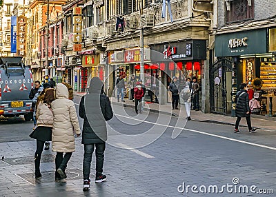 Shanghai French Concession Zone Editorial Stock Photo