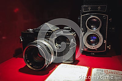 Pearl River S-201 SLR camera Editorial Stock Photo