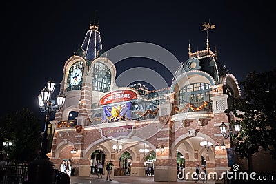 Shanghai, China Disneyland entrance Editorial Stock Photo