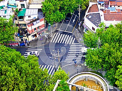 Shanghai Crossroads Editorial Stock Photo