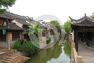 Shanghai Fengjing Town at autumn Editorial Stock Photo