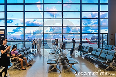 Shanghai Hongqiao International Airport Terminal Editorial Stock Photo