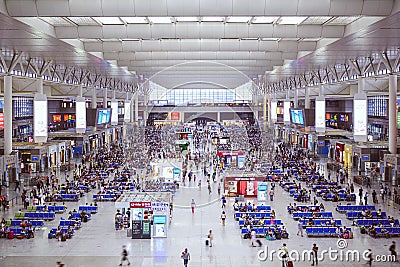 Shanghai Hongqiao Railway Station Editorial Stock Photo
