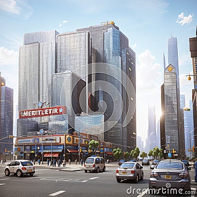 Shanghai Lujiazui Finance and Trade Zone of the modern city Stock Photo