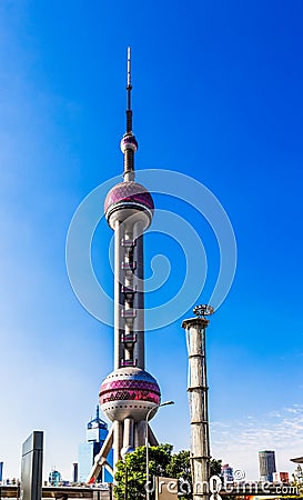 Shanghai Oriental Pearl TV Tower Stock Photo