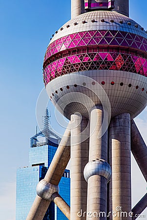 Shanghai Oriental Pearl TV Tower Stock Photo