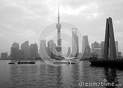 Shanghai Pearl Tower Stock Photo