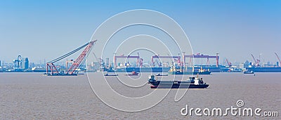 Shanghai port Stock Photo